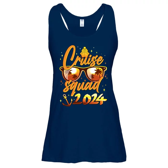 Cruise Squad 2024 Family Friends Vacation Ladies Essential Flowy Tank