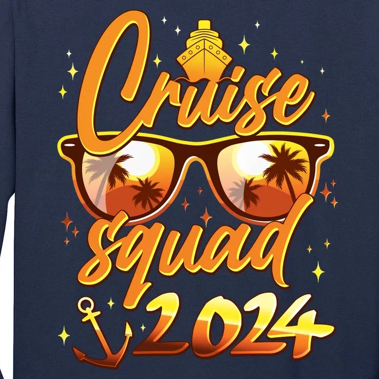 Cruise Squad 2024 Family Friends Vacation Tall Long Sleeve T-Shirt