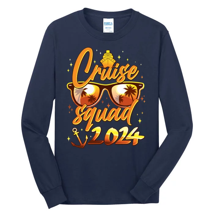 Cruise Squad 2024 Family Friends Vacation Tall Long Sleeve T-Shirt