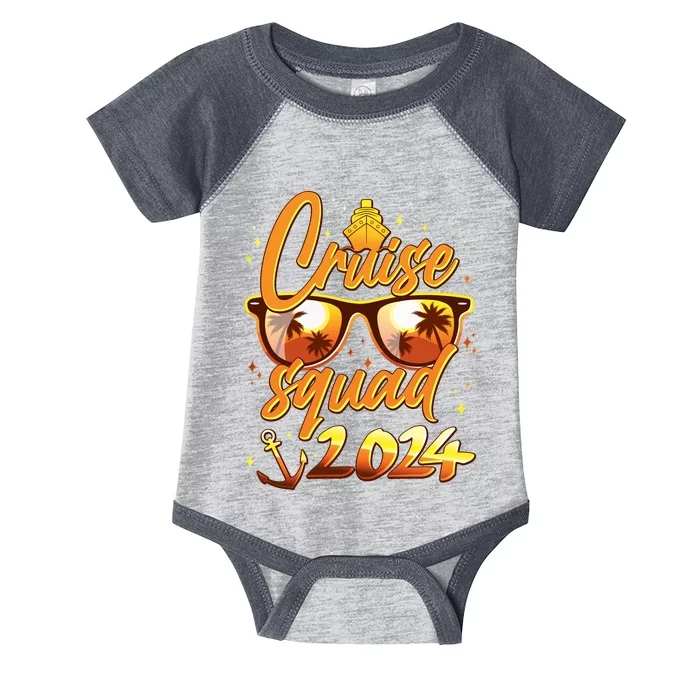 Cruise Squad 2024 Family Friends Vacation Infant Baby Jersey Bodysuit