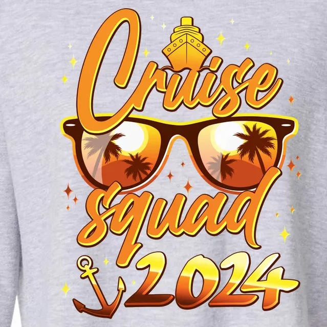 Cruise Squad 2024 Family Friends Vacation Cropped Pullover Crew