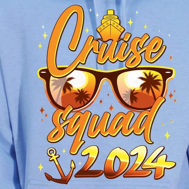 Cruise Squad 2024 Family Friends Vacation Unisex Surf Hoodie