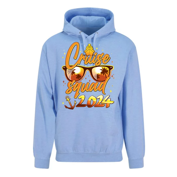 Cruise Squad 2024 Family Friends Vacation Unisex Surf Hoodie