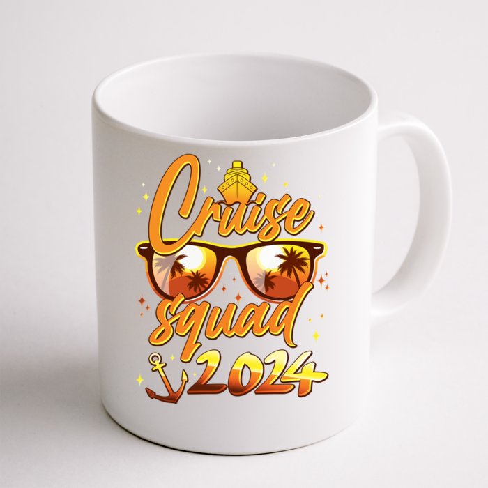 Cruise Squad 2024 Family Friends Vacation Front & Back Coffee Mug