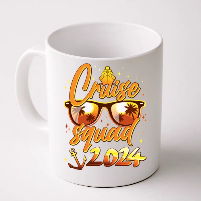 Cruise Squad 2024 Family Friends Vacation Front & Back Coffee Mug