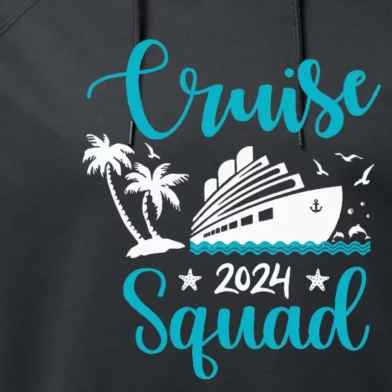 Cruise SQuad 2024 Family Matching Vacation Group Trip Party Performance Fleece Hoodie