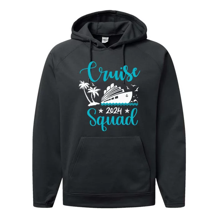 Cruise SQuad 2024 Family Matching Vacation Group Trip Party Performance Fleece Hoodie