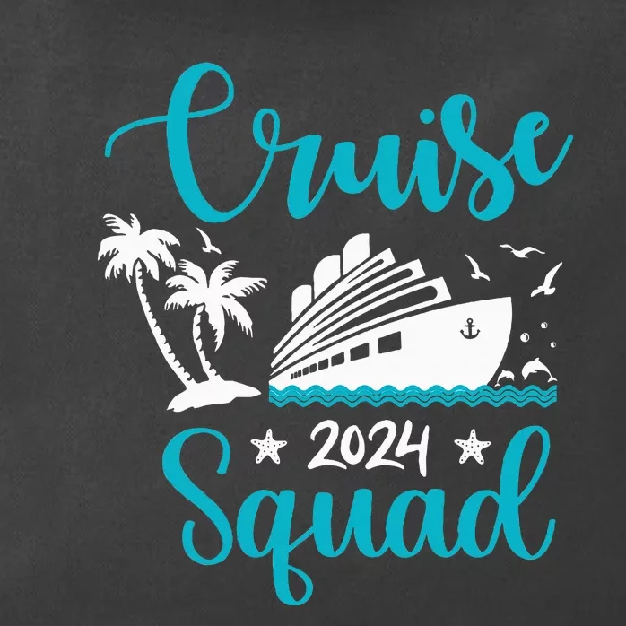 Cruise SQuad 2024 Family Matching Vacation Group Trip Party Zip Tote Bag