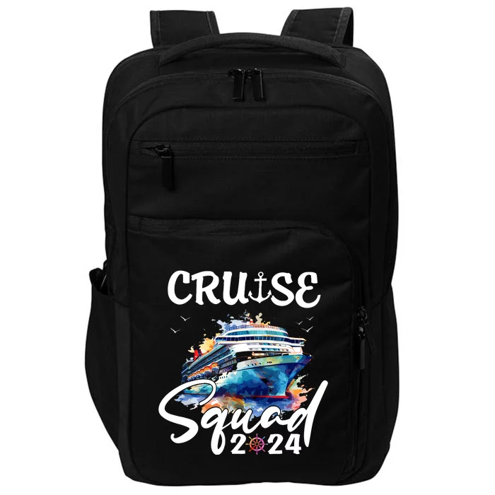 Cruise Squad 2024 Matching Family Cruise Trip Impact Tech Backpack