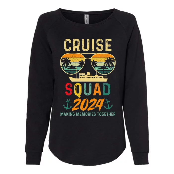 Cruise Squad 2024 Family Vacation Matching Group Summer Womens California Wash Sweatshirt