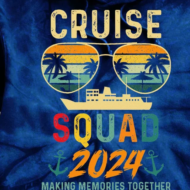 Cruise Squad 2024 Family Vacation Matching Group Summer Tie Dye Hoodie