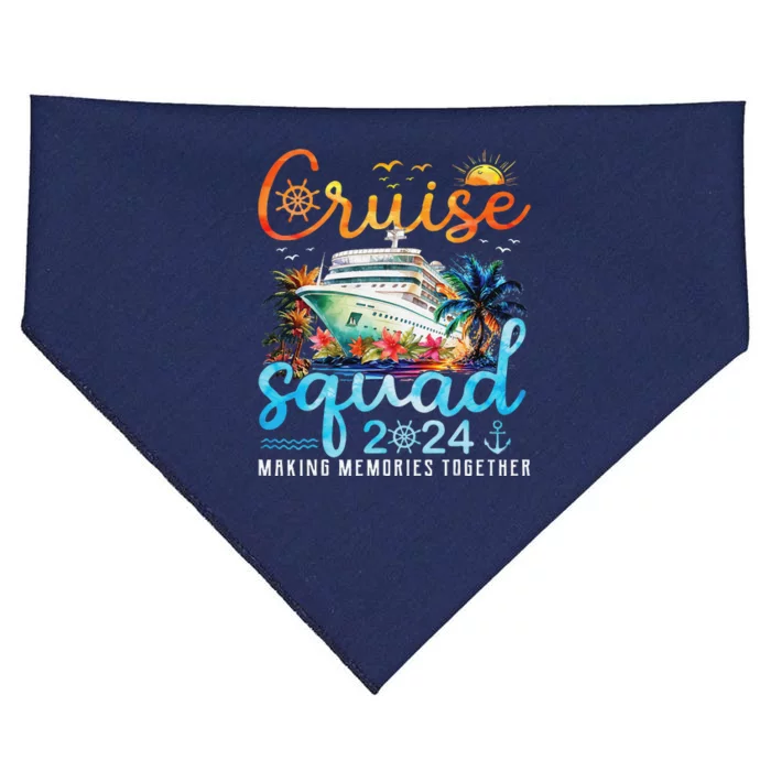 Cruise Squad 2024 Family Group Matching Summer Vacation USA-Made Doggie Bandana