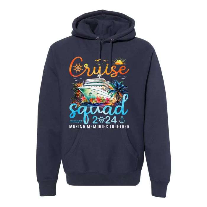 Cruise Squad 2024 Family Group Matching Summer Vacation Premium Hoodie