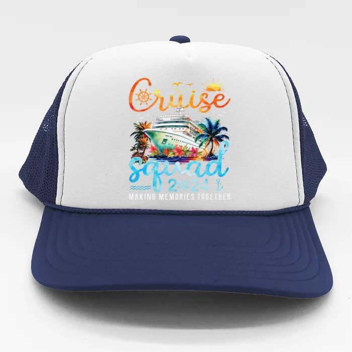 Cruise Squad 2024 Family Group Matching Summer Vacation Trucker Hat