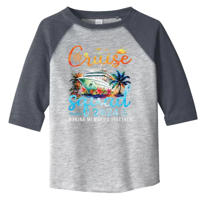 Cruise Squad 2024 Family Group Matching Summer Vacation Toddler Fine Jersey T-Shirt