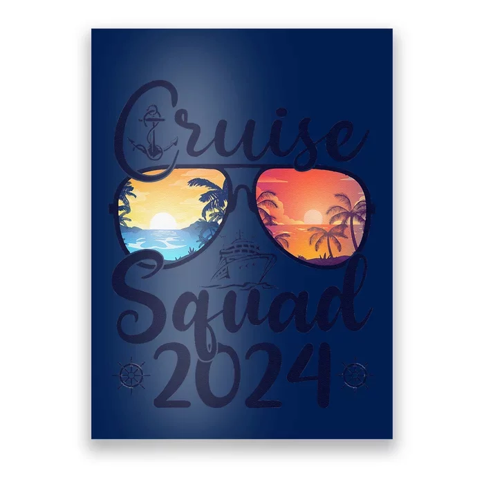 Cruise Squad 2024 Summer Vacation Matching Family Cruise Poster