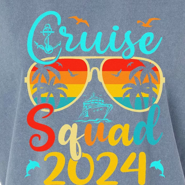 Cruise Squad 2024 Summer Vacation Matching Family Cruise Garment-Dyed Women's Muscle Tee