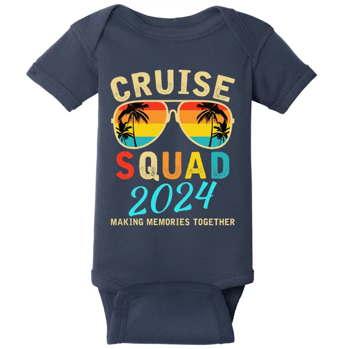 Cruise Squad 2024 Summer Vacation Matching Family Group Baby Bodysuit