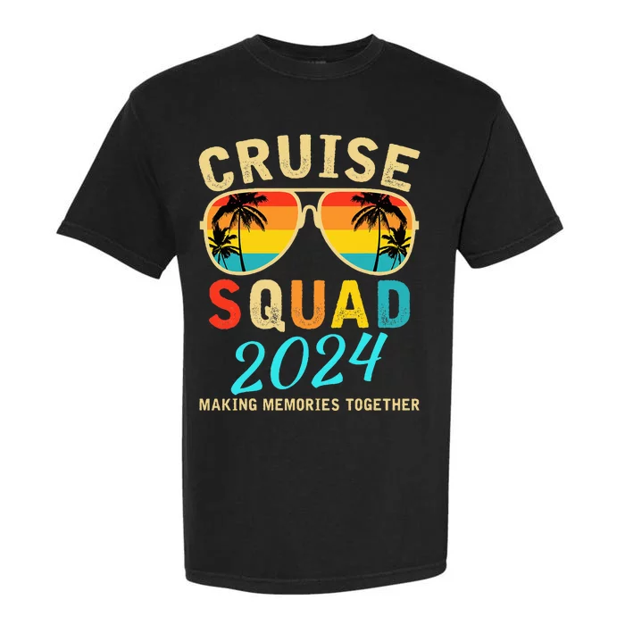 Cruise Squad 2024 Summer Vacation Matching Family Group Garment-Dyed Heavyweight T-Shirt