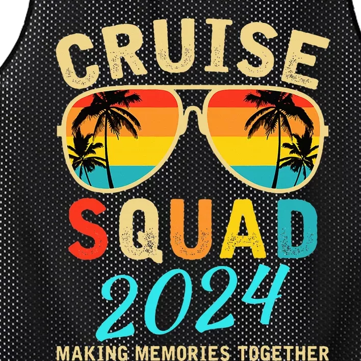 Cruise Squad 2024 Summer Vacation Matching Family Group Mesh Reversible Basketball Jersey Tank