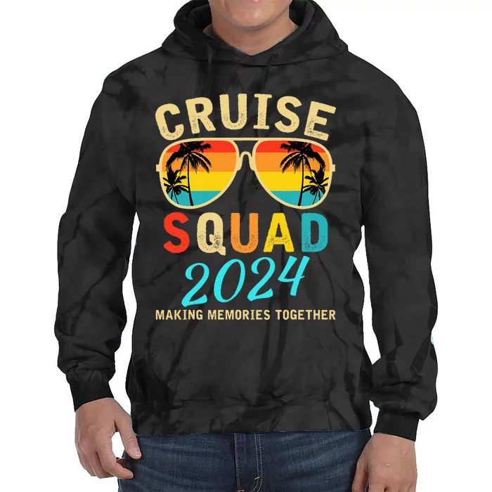 Cruise Squad 2024 Summer Vacation Matching Family Group Tie Dye Hoodie