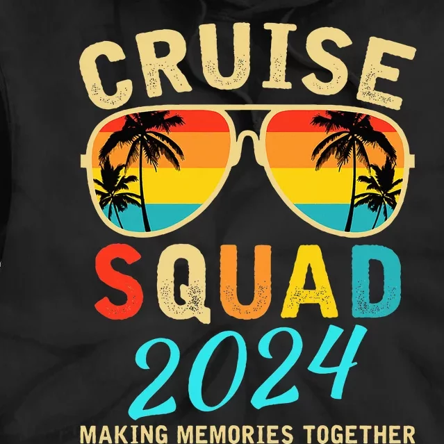 Cruise Squad 2024 Summer Vacation Matching Family Group Tie Dye Hoodie