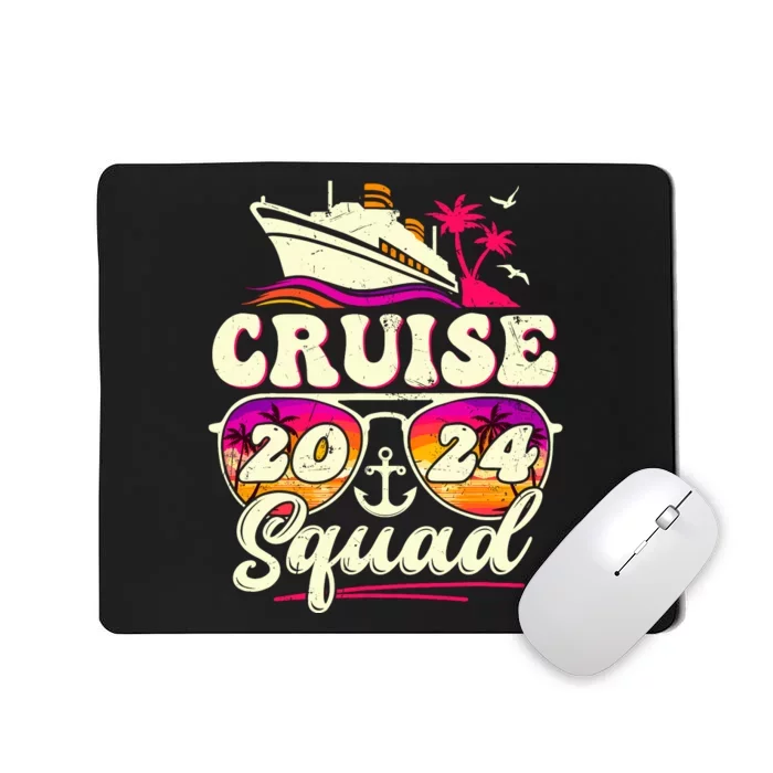 Cruise Squad 2024 Family Vacation Matching Family Group Mousepad