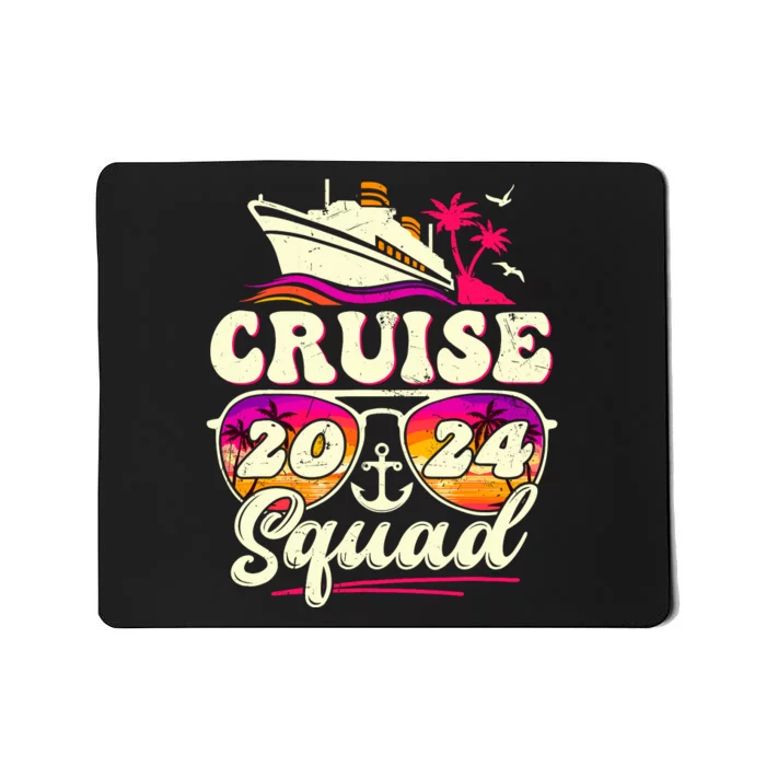 Cruise Squad 2024 Family Vacation Matching Family Group Mousepad