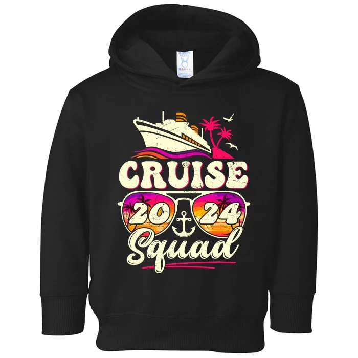 Cruise Squad 2024 Family Vacation Matching Family Group Toddler Hoodie