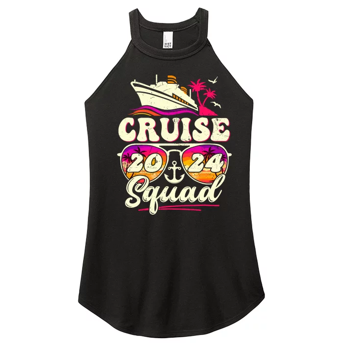 Cruise Squad 2024 Family Vacation Matching Family Group Women’s Perfect Tri Rocker Tank