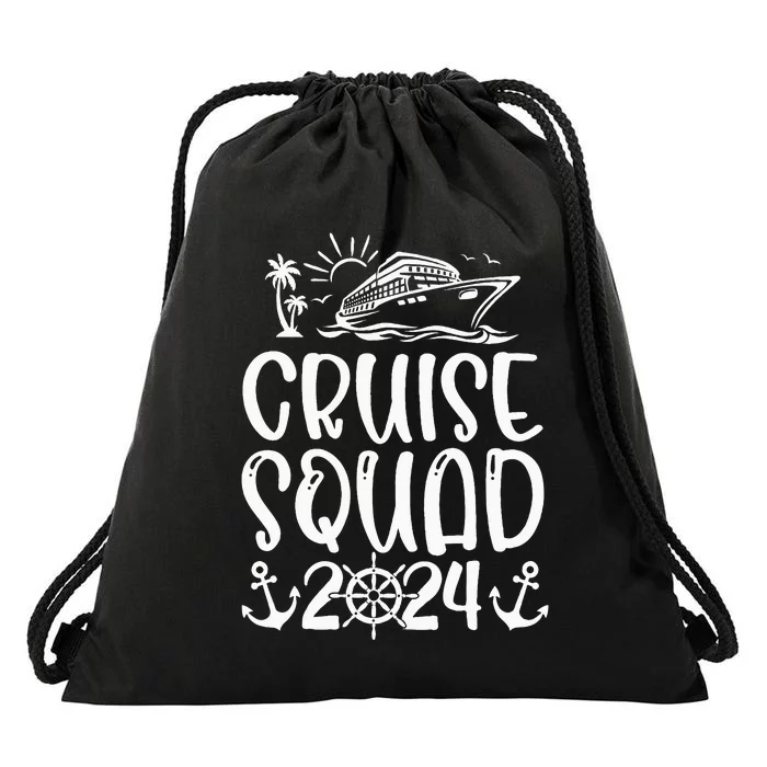 Cruise Squad 2024 Vacation Matching Family Drawstring Bag