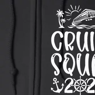 Cruise Squad 2024 Vacation Matching Family Full Zip Hoodie