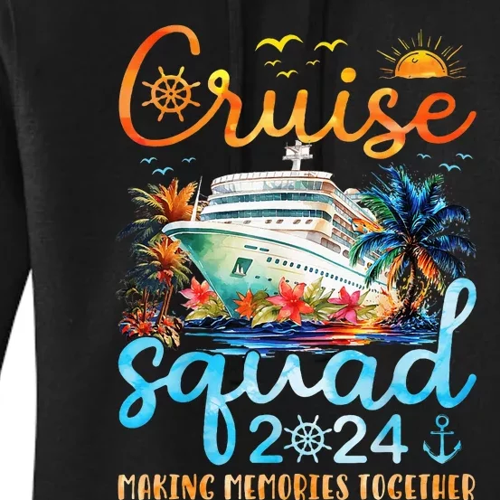 Cruise Squad 2024 Summer Vacation Matching Family Group Women's Pullover Hoodie