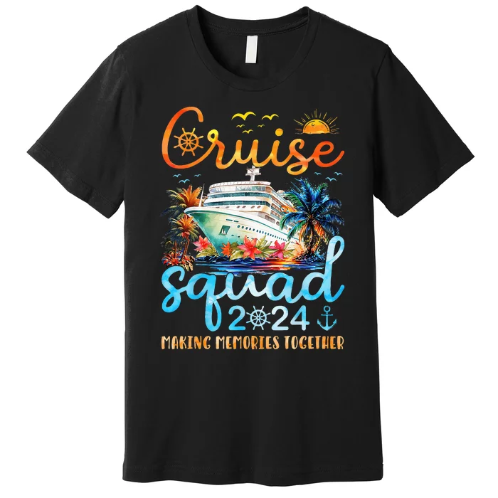 Cruise Squad 2024 Summer Vacation Matching Family Group Premium T-Shirt