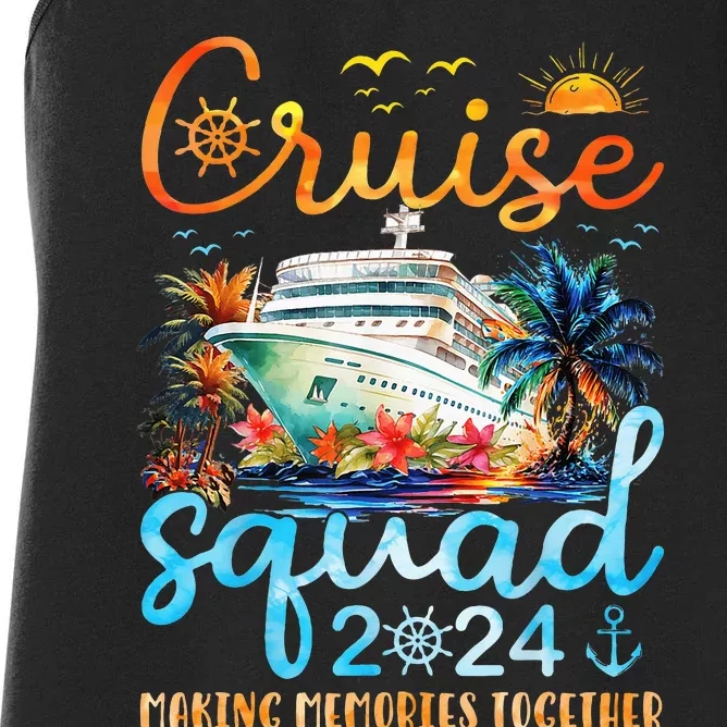 Cruise Squad 2024 Summer Vacation Matching Family Group Women's Racerback Tank