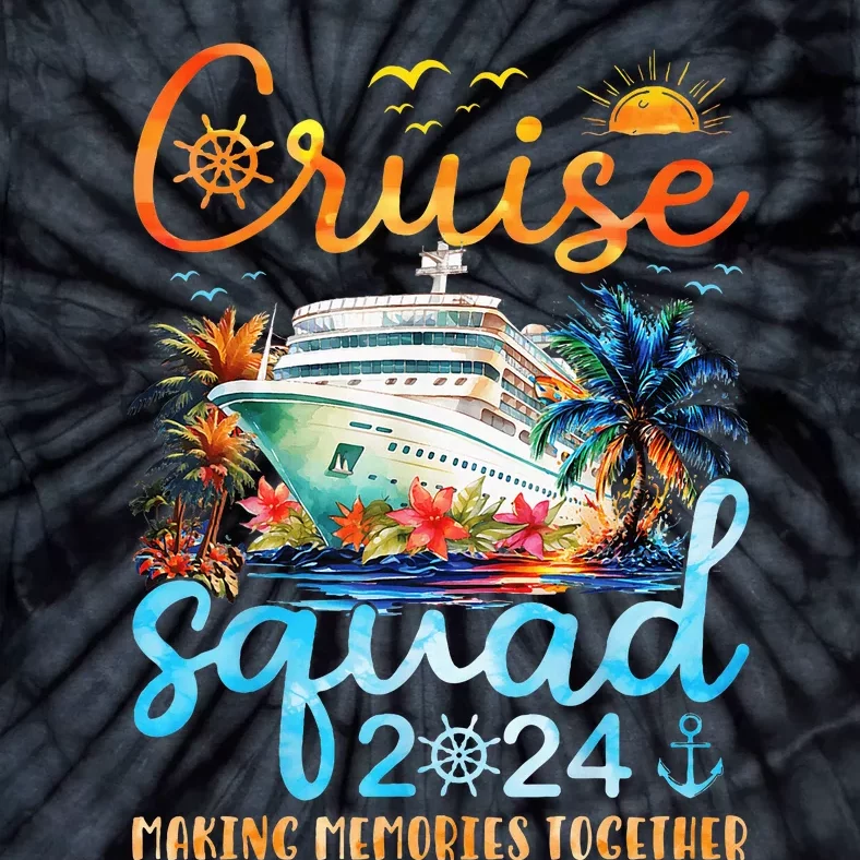 Cruise Squad 2024 Summer Vacation Matching Family Group Tie-Dye T-Shirt