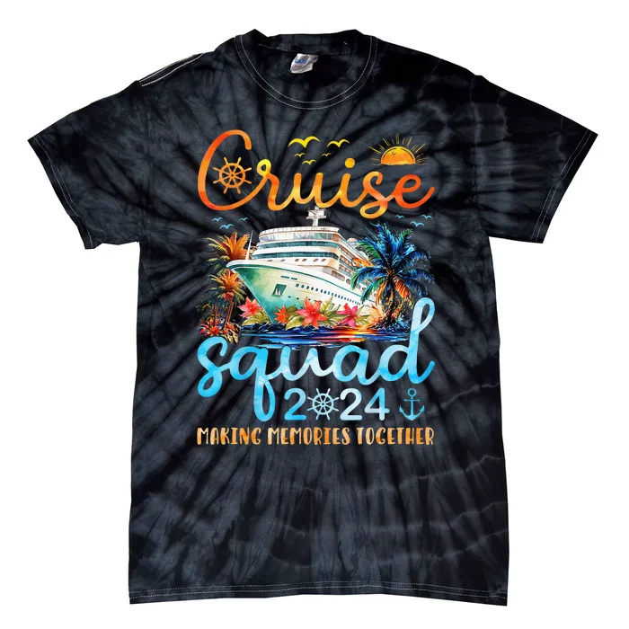 Cruise Squad 2024 Summer Vacation Matching Family Group Tie-Dye T-Shirt