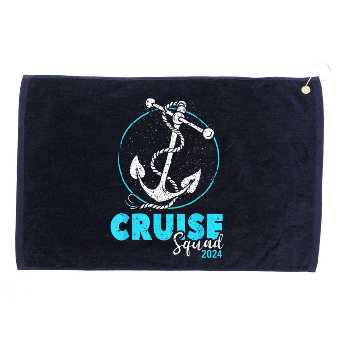 Cruise Squad 2024 Shirt Vacation Party Trip Cruise Ship Gift Grommeted Golf Towel