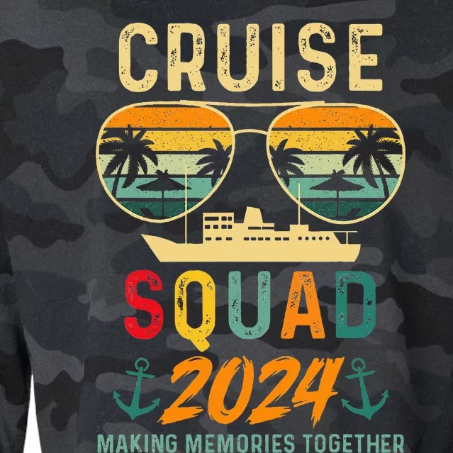 Cruise Squad 2024 Family Vacation Matching Group Summer Cropped Pullover Crew