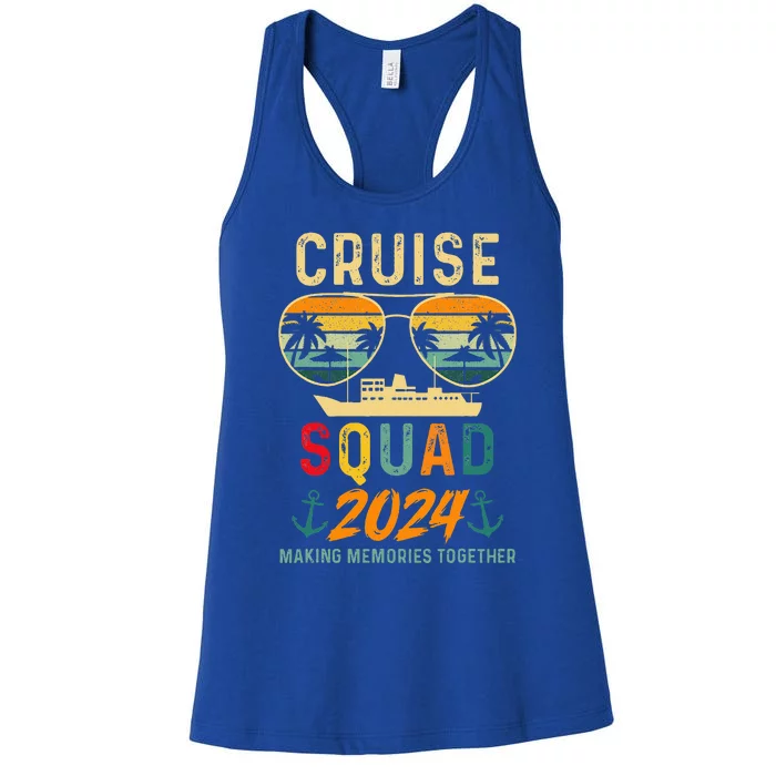 Cruise Squad 2024 Family Vacation Matching Group Summer Women's Racerback Tank