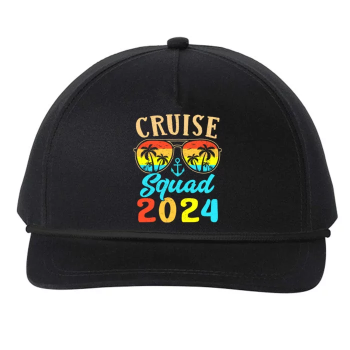 Cruise Squad 2024 Family Friends Vacation Cruising Ship Trip Snapback Five-Panel Rope Hat