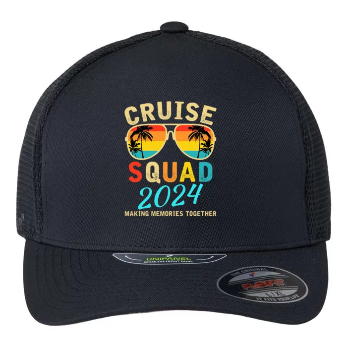 Cruise Squad 2024 Summer Vacation Matching Family Group Flexfit Unipanel Trucker Cap