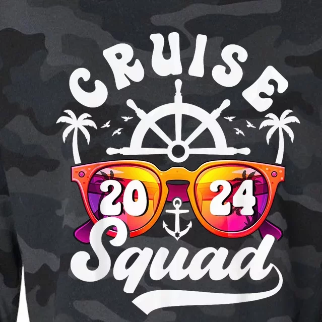 Cruise Squad 2024 Family Vacation Matching Family Group Cropped Pullover Crew