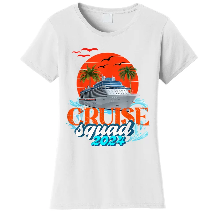 Cruise Squad 2024 Matching Family Group With Anchor Women's T-Shirt