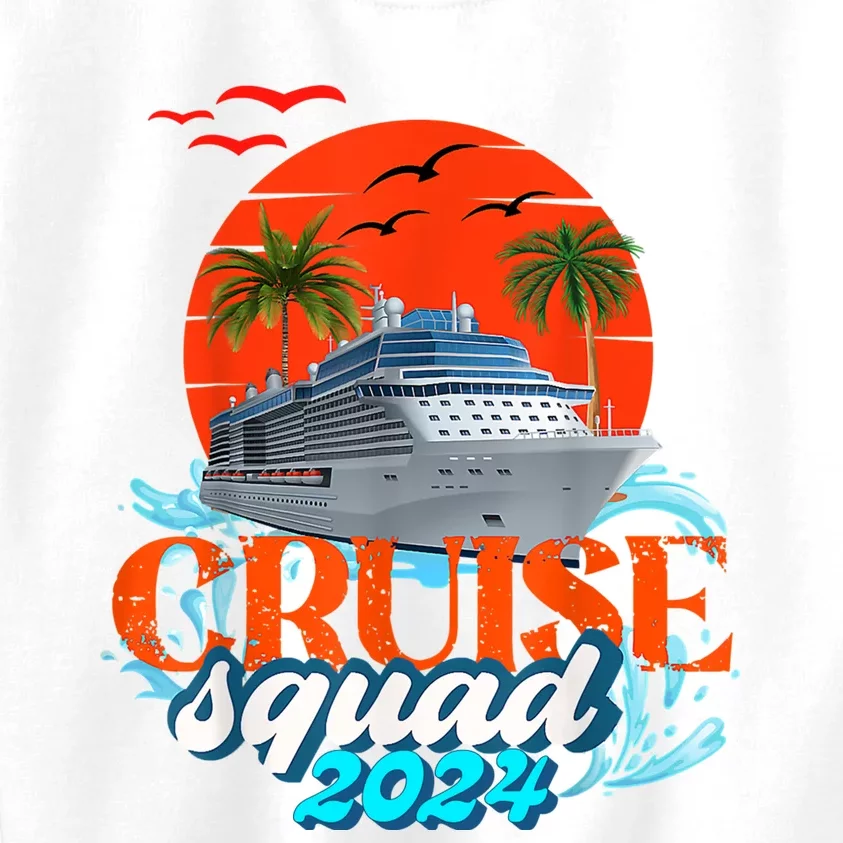 Cruise Squad 2024 Matching Family Group With Anchor Kids Sweatshirt