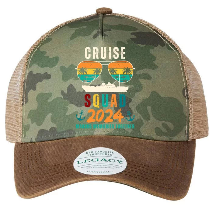 Cruise Squad 2024 Making Memories Together Family Vacation Legacy Tie Dye Trucker Hat