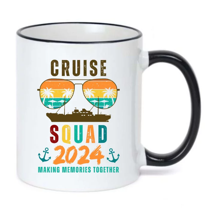 Cruise Squad 2024 Making Memories Together Family Vacation Black Color Changing Mug