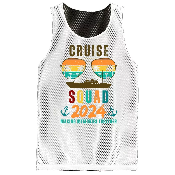 Cruise Squad 2024 Making Memories Together Family Vacation Mesh Reversible Basketball Jersey Tank