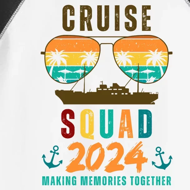 Cruise Squad 2024 Making Memories Together Family Vacation Toddler Fine Jersey T-Shirt