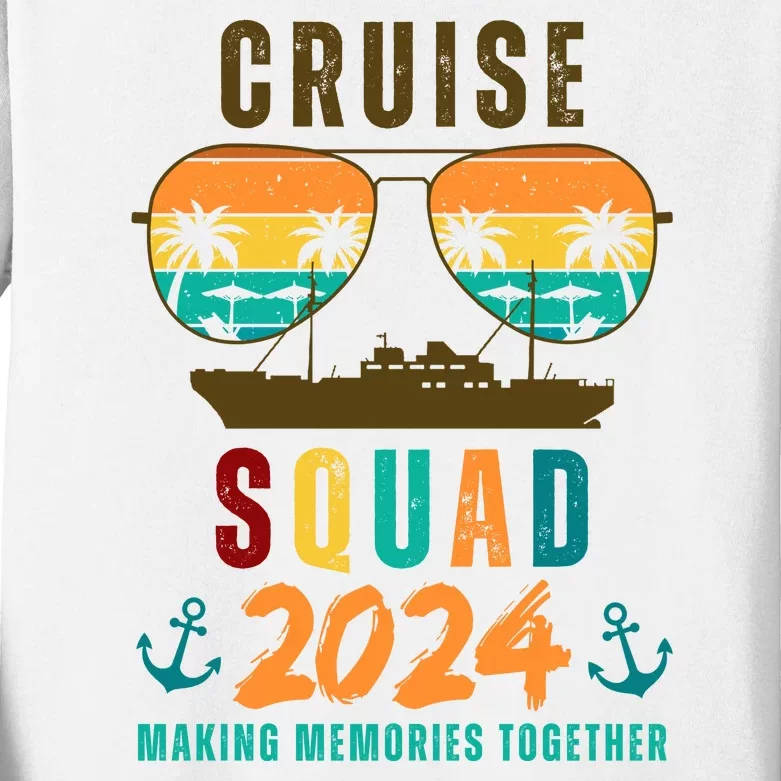 Cruise Squad 2024 Making Memories Together Family Vacation Kids Long Sleeve Shirt